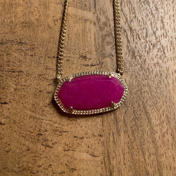 Kendra Scott Pink Stoned Necklace (Dylan) - Picture 2 of 3